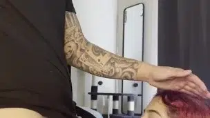 Latina from college class face fuck