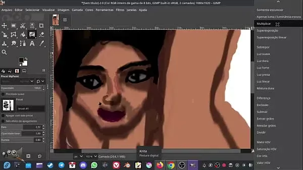 Draw hot pussy in Gimp in Digital Painting Hentai