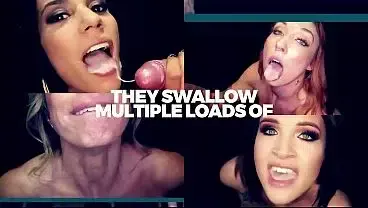 GLORYHOLE SECRETS – Myste Vixen Swallows Hot Loads in POV Gloryhole Frenzy