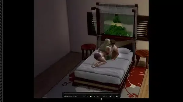Hot slut getting fucked hard in The Sims
