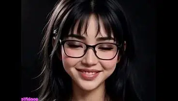 Beautiful Chinese girls show her tongue for you, Ai animation