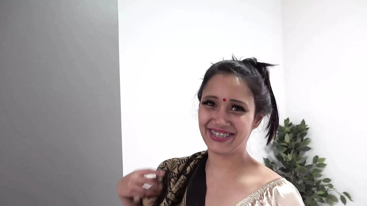 Big Boobs Indian MILF strips her Saree tells step Brother to Fuck her