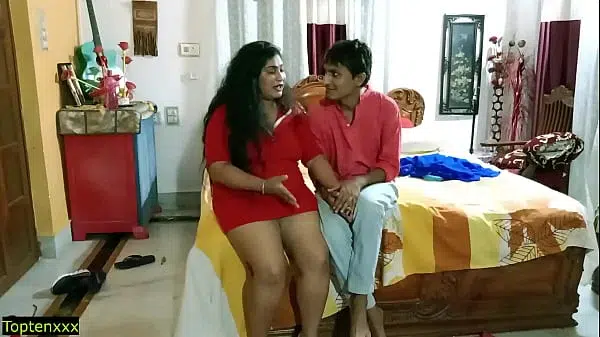 Desi hot big boobs girlfriend shared and anal fuck! Hindi threesome sex