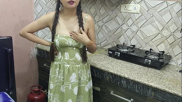 JIJA JI seduced by SAALI’S sexy body fucked her pussy and ass kitchen Hindi audio