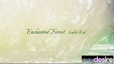 Morning Wood in the Woods with Glam Pornstar Scarlet Red