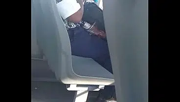 Public bus cumshot