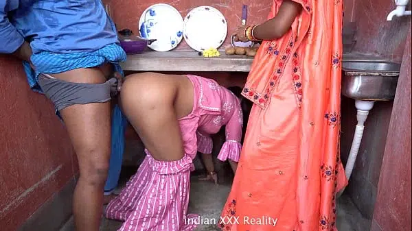 XXX Indian step Family in Kitchen XXX in hindi XXX