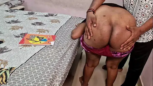 स्कूल गर्ल को होमवर्क पूरा नहीं करने पर ट्यूशन टीचर ने  घोड़ी बना पेला हिंदी में