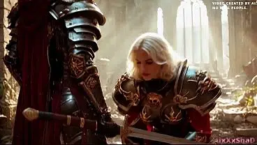 EPIC WARHAMMER 40K. Sex after the battle, and a pussy full of cum. (AI-Generated Video)