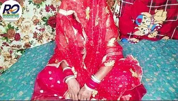 Fast time honeymoon video hindi audio Claire Vais red saree bride fucking after lifting the saree, awesome full video
